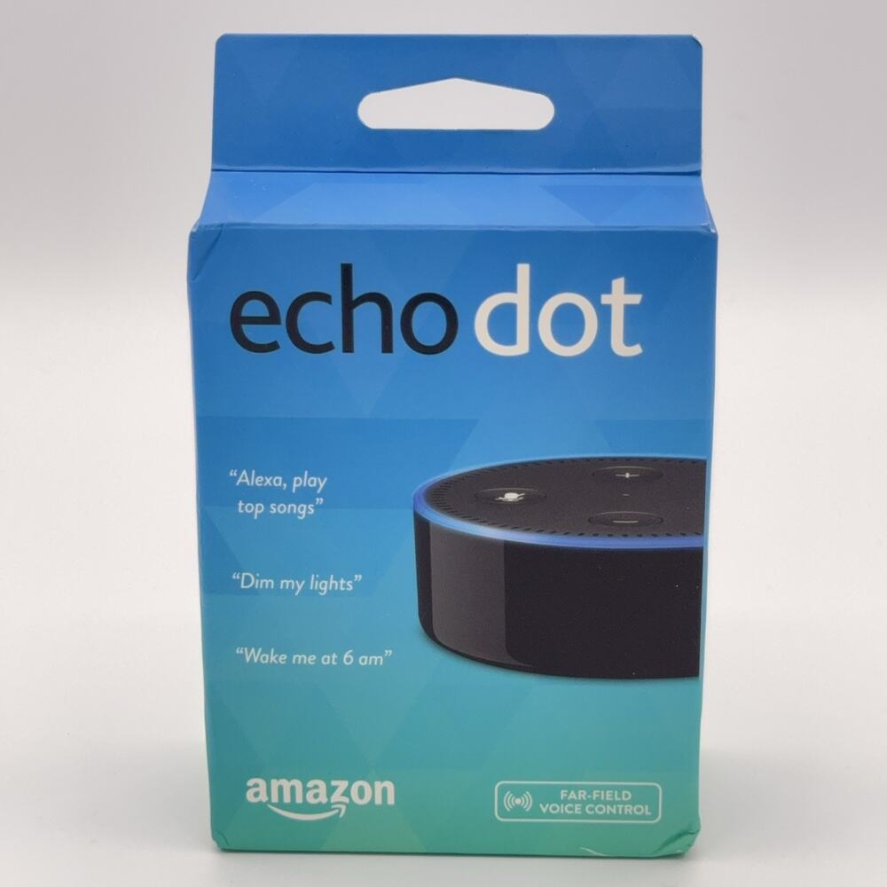 Amazon Echo Dot (2nd Generation) Smart Speaker Black Colorway Sealed Brand New